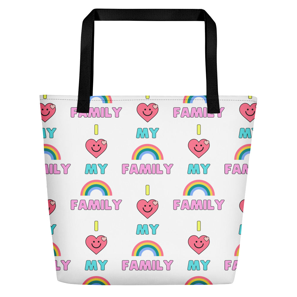 LGBT Pride Mama Tiger with Baby Rainbow Love Mothers Day Tote Bag