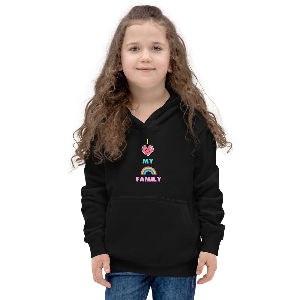 I Queer LOVE – Hoodie Shopping Kids MY The FAMILY: RAINBOW Network