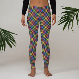 RAINBOW COLLECTION: Tartan Gingham Adult Leggings