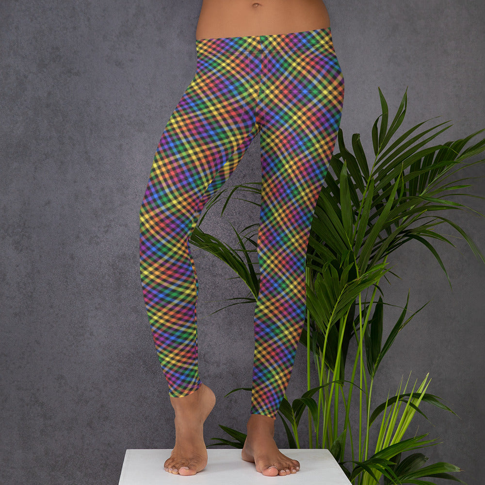 RAINBOW COLLECTION: Tartan Gingham Adult Leggings – The Queer