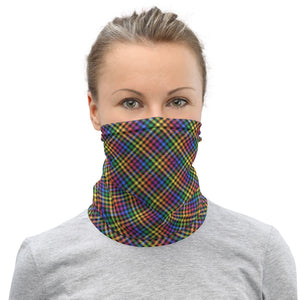 Rainbow Collection: Gingham Rainbow Neck Gaiter