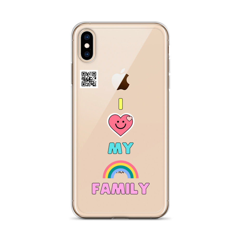I LOVE MY RAINBOW FAMILY: iPhone Case