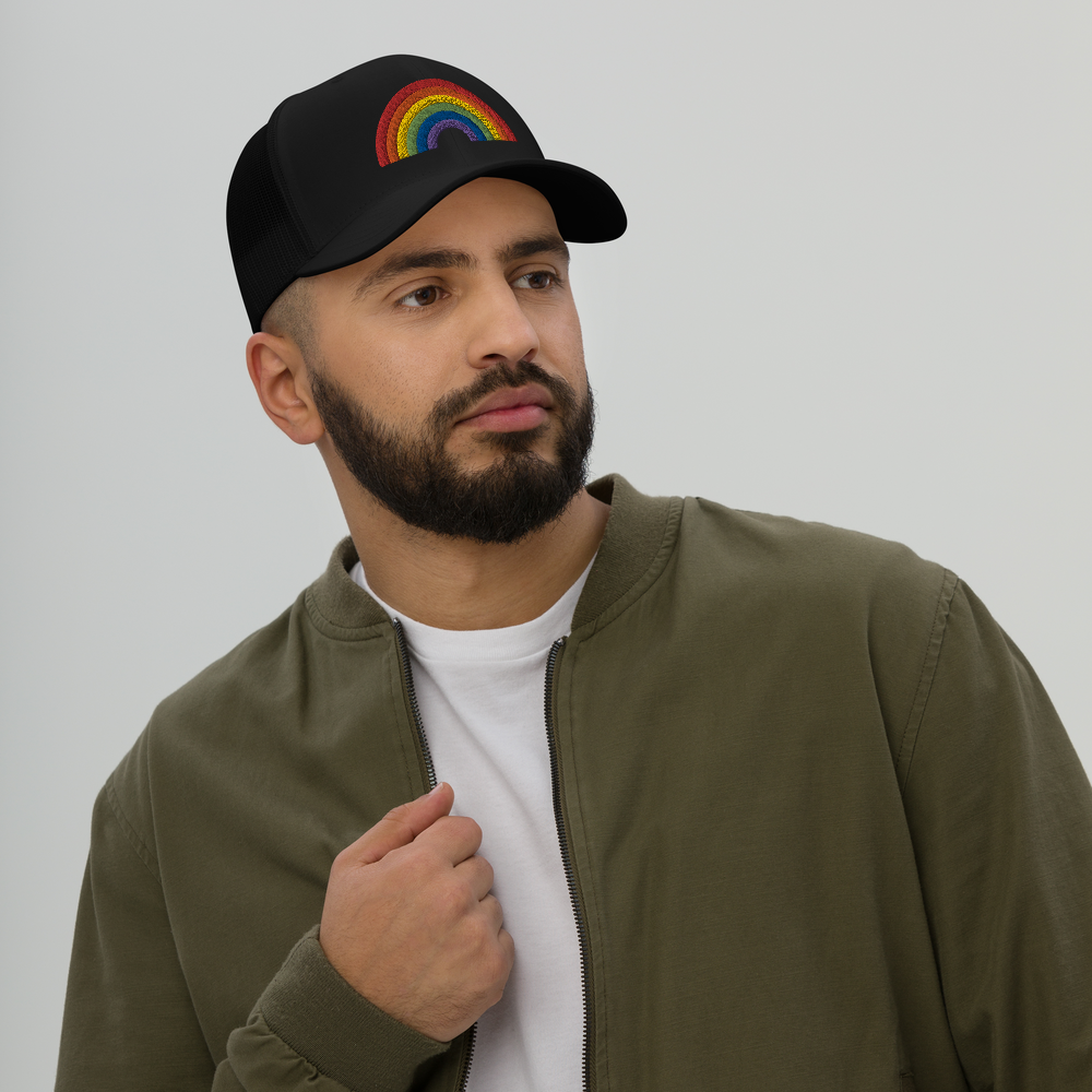 RAINBOW COLLECTINO: 3D Puff Trucker Style Baseball Cap