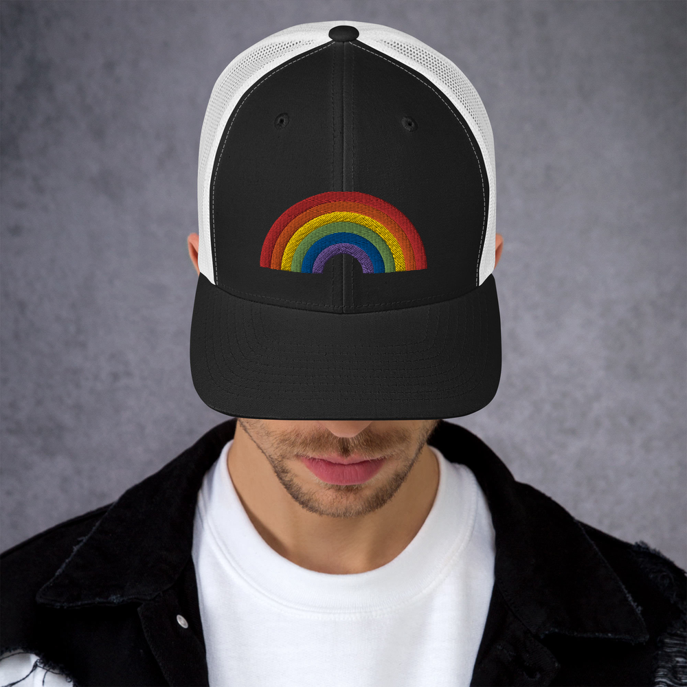 RAINBOW COLLECTINO: 3D Puff Trucker Style Baseball Cap