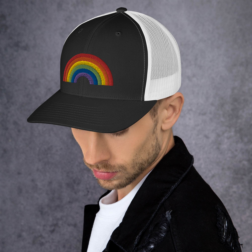 RAINBOW COLLECTINO: 3D Puff Trucker Style Baseball Cap