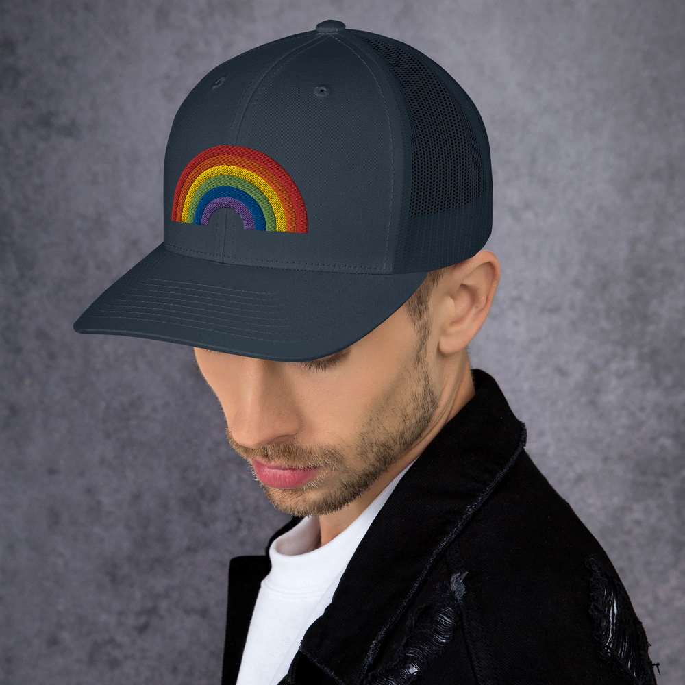 RAINBOW COLLECTINO: 3D Puff Trucker Style Baseball Cap