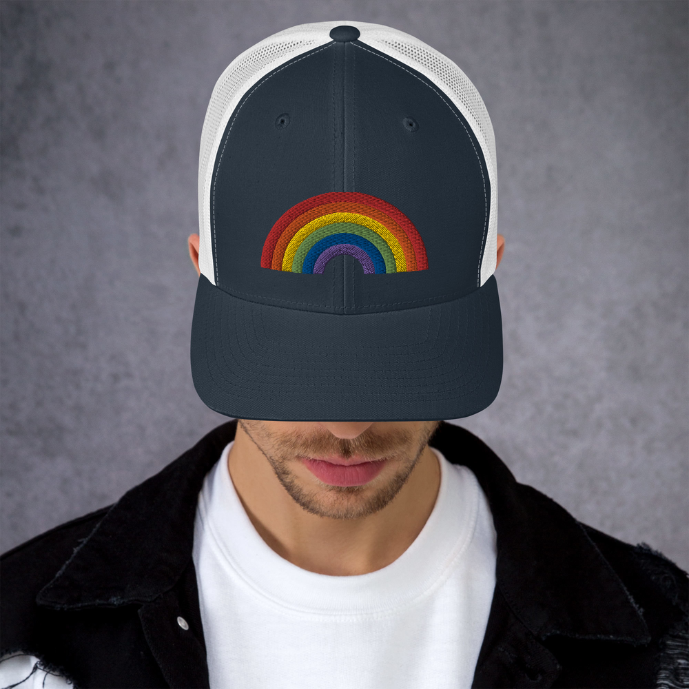 RAINBOW COLLECTINO: 3D Puff Trucker Style Baseball Cap