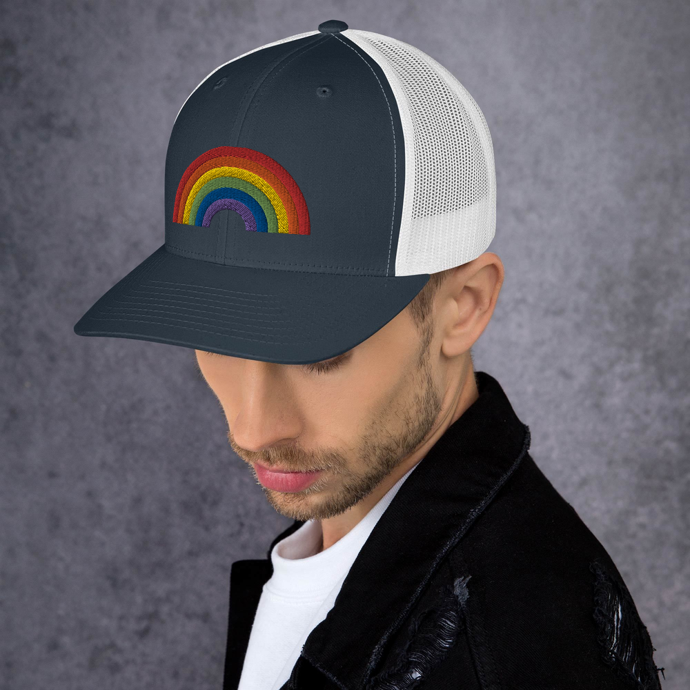 RAINBOW COLLECTINO: 3D Puff Trucker Style Baseball Cap