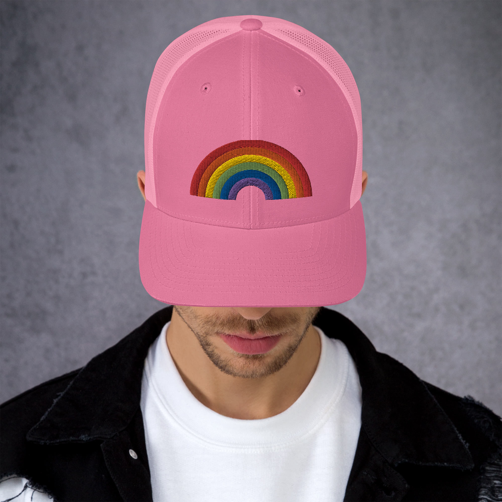 RAINBOW COLLECTINO: 3D Puff Trucker Style Baseball Cap