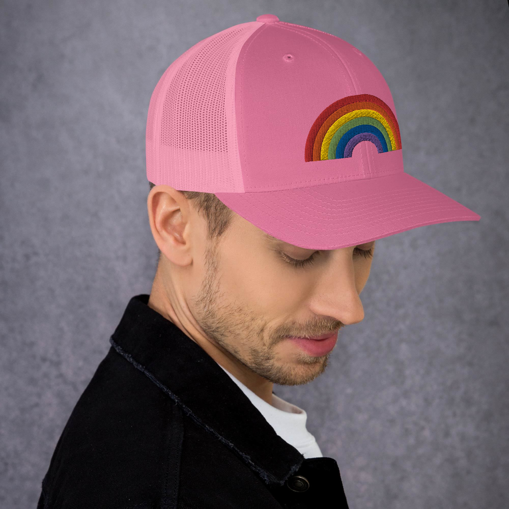 RAINBOW COLLECTINO: 3D Puff Trucker Style Baseball Cap