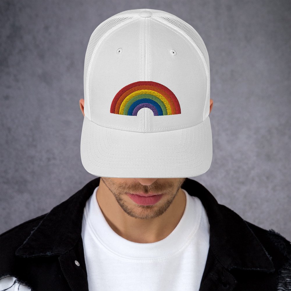 RAINBOW COLLECTINO: 3D Puff Trucker Style Baseball Cap