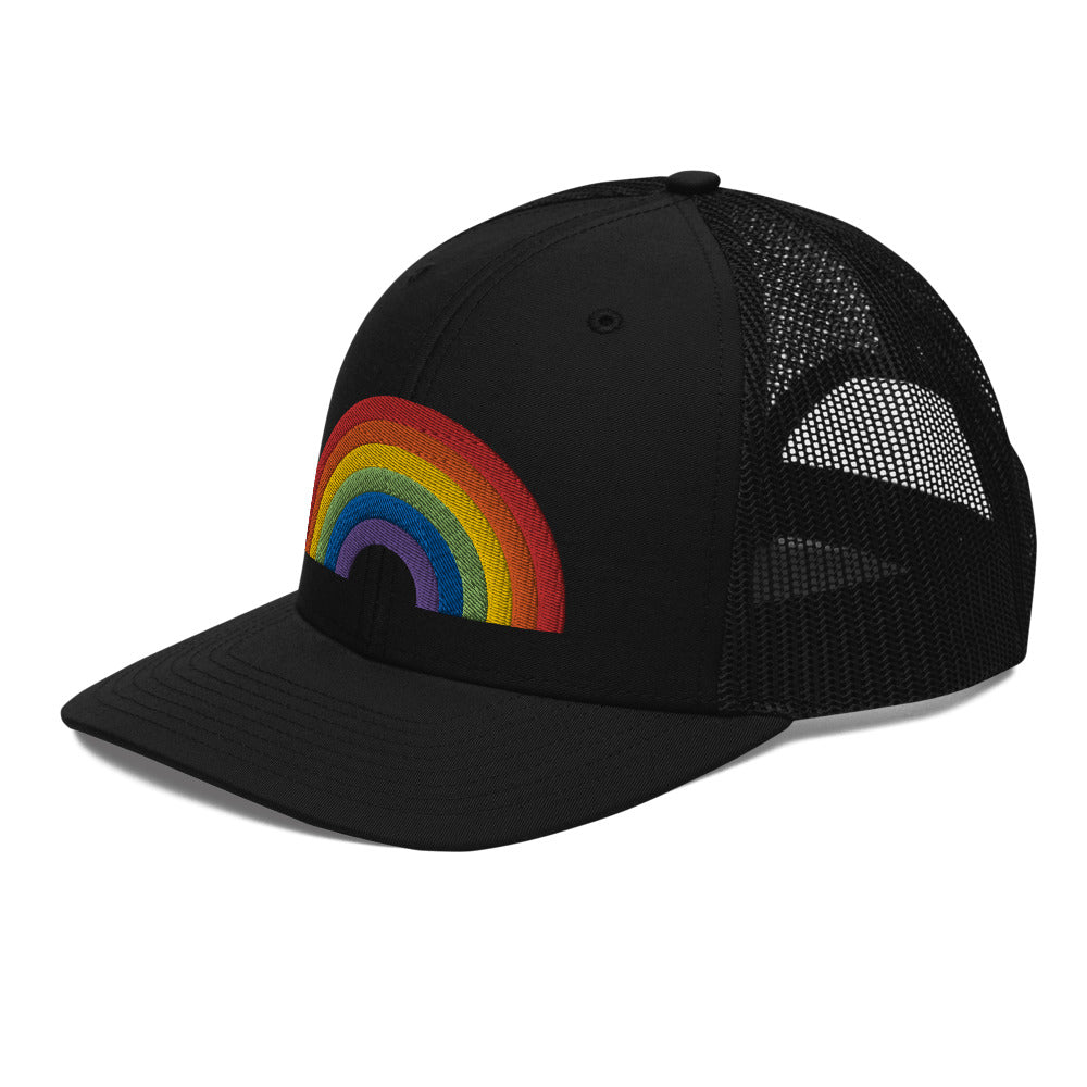 RAINBOW COLLECTION: Embroidered Trucker Style Baseball Cap