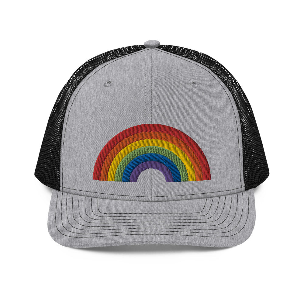 RAINBOW COLLECTION: Embroidered Trucker Style Baseball Cap