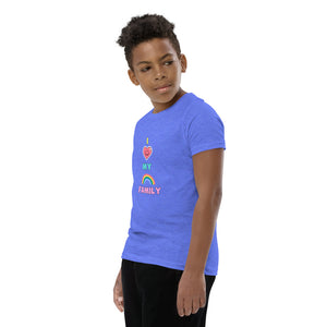 I LOVE MY RAINBOW FAMILY: Youth Short Sleeve T-Shirt