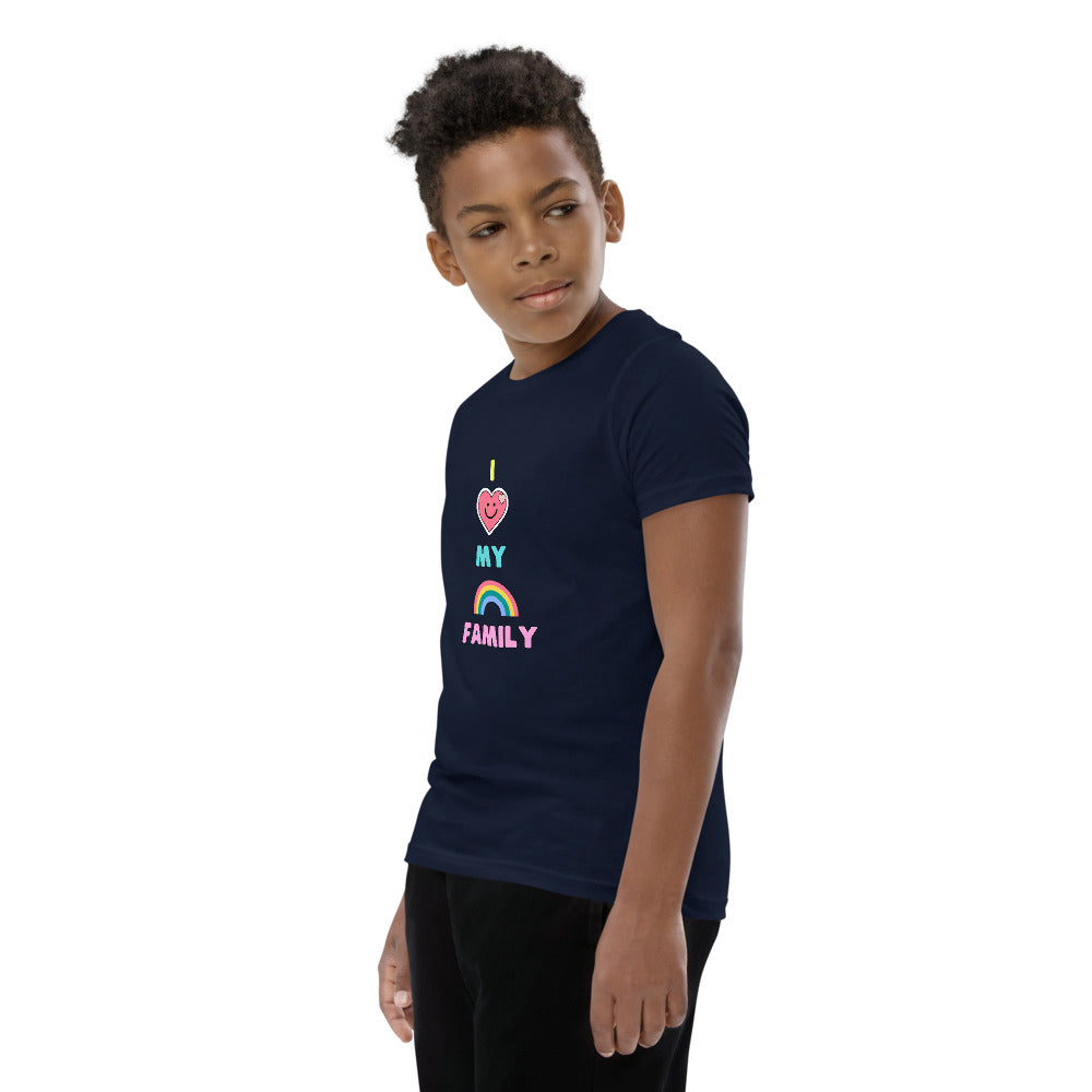 I LOVE MY RAINBOW FAMILY: Youth Short Sleeve T-Shirt