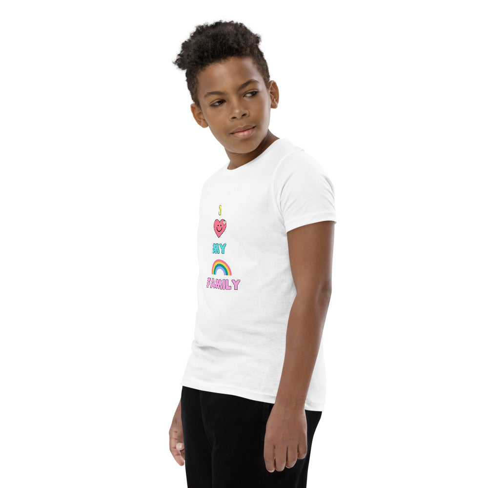 I LOVE MY RAINBOW FAMILY: Youth Short Sleeve T-Shirt